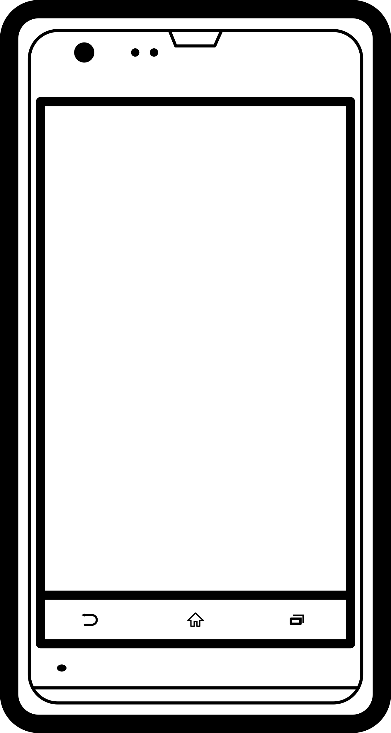 Mobile Phone Sony Model Outline Tracing Svg Vector Free Vectors